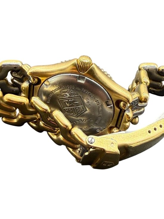 Tag Heuer Women Watch Professional WG1330-2 Gold Tone Stainless Steel Swiss Made